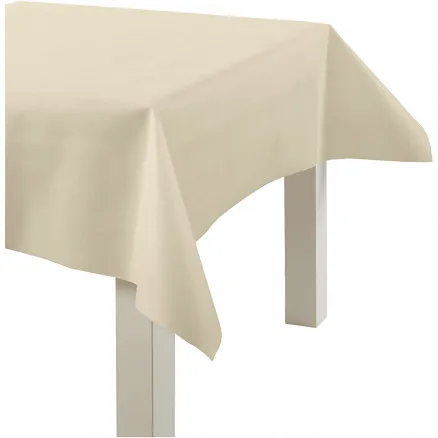 Duk av imiterat tyg, kräm, B: 125 cm, 70 g, 10 m/ 1 rl.