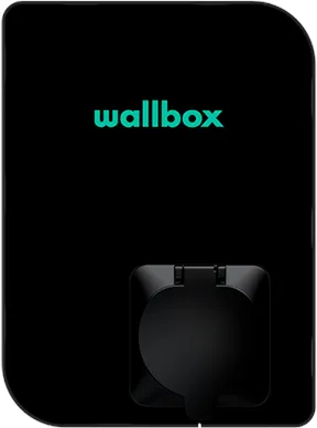 Wallbox Copper SB laddstation med Wi-Fi 22 kW Typ 1 och 2, svart