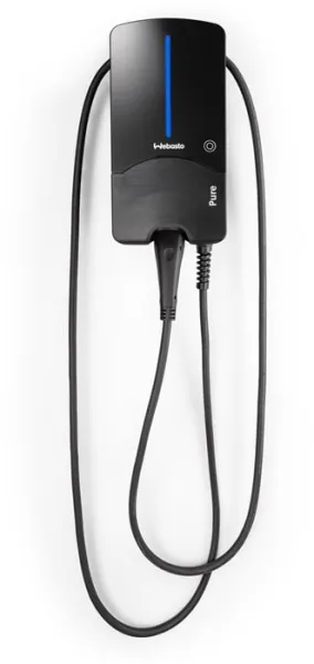 Webasto Pure laddstation 11 kW Typ 2 Black Edition med 4,5 m kabel - Integrerad RCD-DD likströmskyddsbrytare