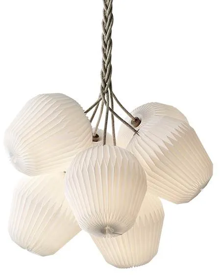 Le Klint THE BOUQUET XL -taklampa med 7 standard lampskärmar