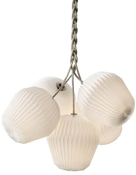 Le Klint THE BOUQUET XL -taklampa med 5 pappersskärmar