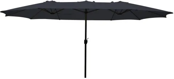 Twin parasoll marinblå 270x460cm