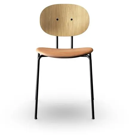 Sibast Furniture Piet Hein Matstol Svart i Ek och Cognacläder